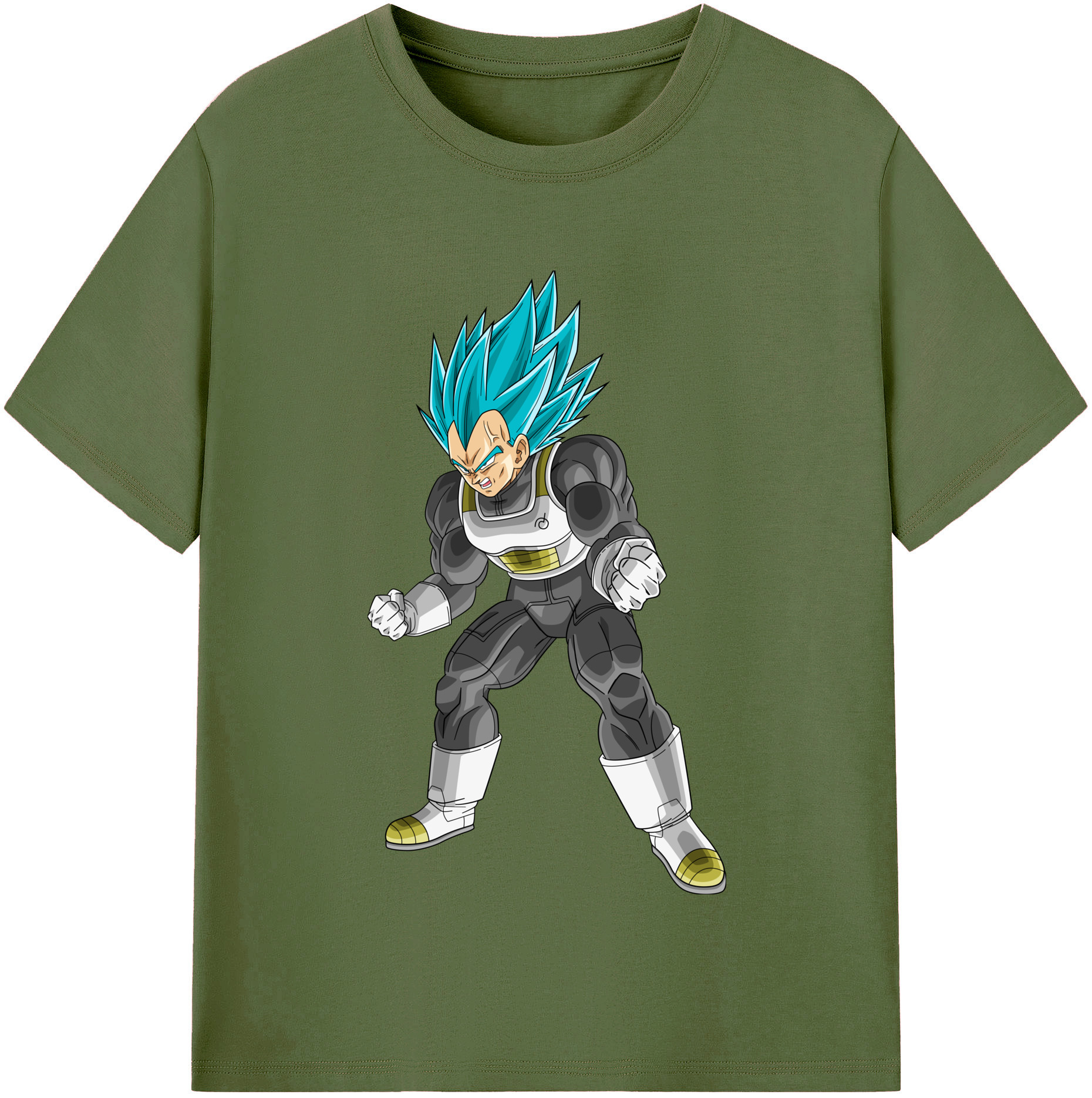 （画像用） ドラゴンボール ベジータ四世（Bejīta Yonsei）DRAGON BALL Vegeta IV 綿100％半袖Tシャツ（フロントプリント）